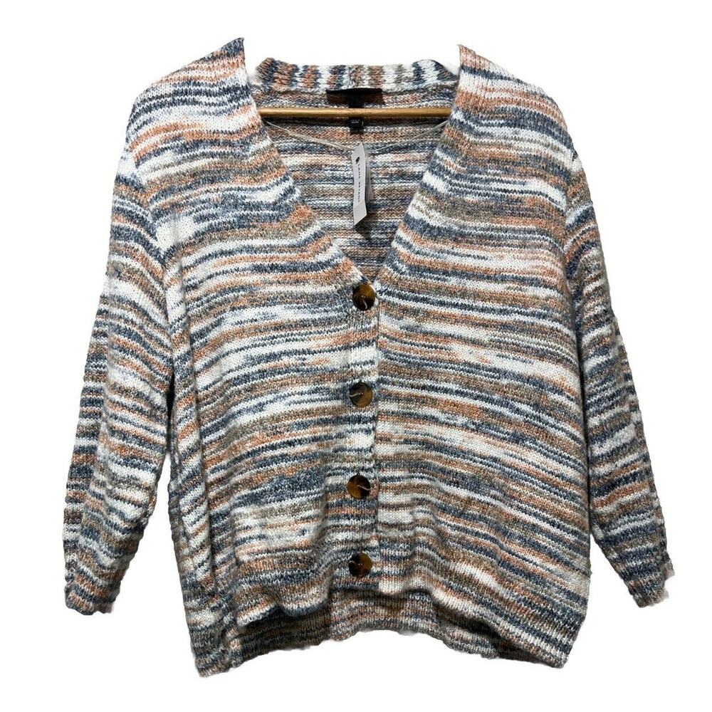 Lane Bryant Striped button Cardigan Sweater 18 20 classic Cottagecore Boho NWT